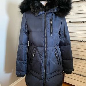 Navy Blue Vince Camuto Puffer Coat